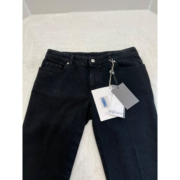 NWT ALEXANDER MCQUEEN Kick-flare Cropped Jeans Size 30 Retail $1,190 - Picture 5 of 11